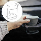 Maxbell Shopping Cart Cup Holder Stainless Steel for Crib Sofa Armrest Shopping Cart