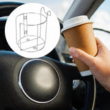 Maxbell Shopping Cart Cup Holder Stainless Steel for Crib Sofa Armrest Shopping Cart