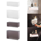 Maxbell Toilet Paper Holder Wall Mounted Stable Organizer for Bathroom Kitchen Hotel White S