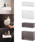 Maxbell Toilet Paper Holder Wall Mounted Stable Organizer for Bathroom Kitchen Hotel White S