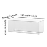 Maxbell Toilet Paper Holder Wall Mounted Stable Organizer for Bathroom Kitchen Hotel White S