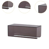 Maxbell Toilet Paper Holder Wall Mounted Stable Organizer for Bathroom Kitchen Hotel Black S