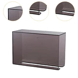 Maxbell Toilet Paper Holder Wall Mounted Stable Organizer for Bathroom Kitchen Hotel Black L