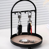 Maxbell Desktop Jewelry Organizer Key Bowl Key Holder for Entryway Cufflinks Entrance Beige