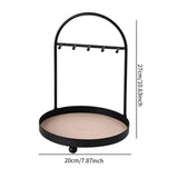 Maxbell Desktop Jewelry Organizer Key Bowl Key Holder for Entryway Cufflinks Entrance Beige