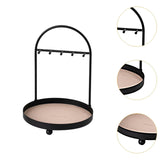 Maxbell Desktop Jewelry Organizer Key Bowl Key Holder for Entryway Cufflinks Entrance Beige