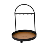 Maxbell Desktop Jewelry Organizer Key Bowl Key Holder for Entryway Cufflinks Entrance Brown