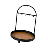 Maxbell Desktop Jewelry Organizer Key Bowl Key Holder for Entryway Cufflinks Entrance Brown