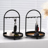 Maxbell Desktop Jewelry Organizer Key Bowl Key Holder for Entryway Cufflinks Entrance Brown