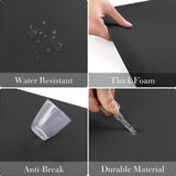 Maxbell Kitchen Mat Non Slip Comfort Decorative Kitchen Rug for Workshop Sink Office Black S