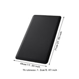 Maxbell Kitchen Mat Non Slip Comfort Decorative Kitchen Rug for Workshop Sink Office Black S