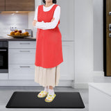 Maxbell Kitchen Mat Non Slip Comfort Decorative Kitchen Rug for Workshop Sink Office Black M