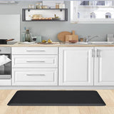 Maxbell Kitchen Mat Non Slip Comfort Decorative Kitchen Rug for Workshop Sink Office Black M