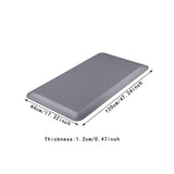 Maxbell Kitchen Mat Non Slip Comfort Decorative Kitchen Rug for Workshop Sink Office Gray M