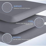Maxbell Kitchen Mat Non Slip Comfort Decorative Kitchen Rug for Workshop Sink Office Gray M