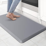 Maxbell Kitchen Mat Non Slip Comfort Decorative Kitchen Rug for Workshop Sink Office Gray M