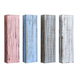 Maxbell Wood Wall Planter for Indoor Plants Artificial Flower Plants Wooden Vase Pink