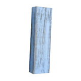 Maxbell Wood Wall Planter for Indoor Plants Artificial Flower Plants Wooden Vase Blue