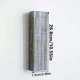 Maxbell Wood Wall Planter for Indoor Plants Artificial Flower Plants Wooden Vase Grey