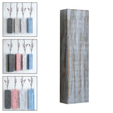Maxbell Wood Wall Planter for Indoor Plants Artificial Flower Plants Wooden Vase Grey