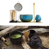 Maxbell 7Pcs Matcha Whisk Set Handmade Accessories for Home Friends Housewarming Gift