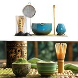 Maxbell 7Pcs Matcha Whisk Set Handmade Accessories for Home Friends Housewarming Gift