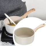 Maxbell Milk Pan Anti Scale Handle Cookware Infant Breakfast Pot for Apartment Kitchen 16cm With Steamer