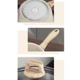 Maxbell Milk Pan Anti Scale Handle Cookware Infant Breakfast Pot for Apartment Kitchen 18cm With Steamer