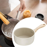 Maxbell Milk Pan Anti Scale Handle Cookware Infant Breakfast Pot for Apartment Kitchen 18cm With Steamer