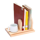 Maxbell Desktop Bookshelf Organizer Decorative with Cup Holder for Study Office Desk