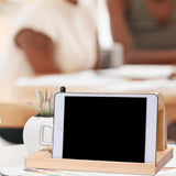 Maxbell Desktop Bookshelf Organizer Decorative with Cup Holder for Study Office Desk