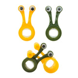 Maxbell 2Pcs Snail Shaped Monitor Stands Decorative for Office Travel Business Trips Yellow