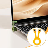 Maxbell 2Pcs Snail Shaped Monitor Stands Decorative for Office Travel Business Trips Yellow