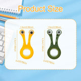 Maxbell 2Pcs Snail Shaped Monitor Stands Decorative for Office Travel Business Trips Yellow