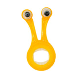 Maxbell 2Pcs Snail Shaped Monitor Stands Decorative for Office Travel Business Trips Yellow