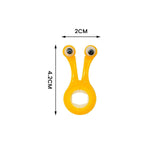 Maxbell 2Pcs Snail Shaped Monitor Stands Decorative for Office Travel Business Trips Yellow