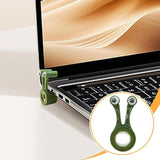 Maxbell 2Pcs Snail Shaped Monitor Stands Decorative for Office Travel Business Trips Green