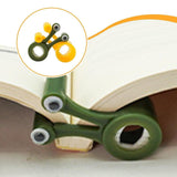 Maxbell 2Pcs Snail Shaped Monitor Stands Decorative for Office Travel Business Trips Yellow and Green