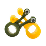 Maxbell 2Pcs Snail Shaped Monitor Stands Decorative for Office Travel Business Trips Yellow and Green