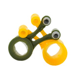 Maxbell 2Pcs Snail Shaped Monitor Stands Decorative for Office Travel Business Trips Yellow and Green