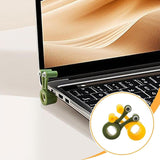 Maxbell 2Pcs Snail Shaped Monitor Stands Decorative for Office Travel Business Trips Yellow and Green