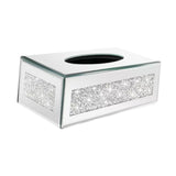 Maxbell Tissue Box Cover Living Room Decor for Vanity Countertop Bedroom Desk Silver
