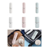 Maxbell Toothbrush Toothpaste Travel Case Storage Container for Hotel Shower Camping S White