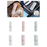 Maxbell Toothbrush Toothpaste Travel Case Storage Container for Hotel Shower Camping S White