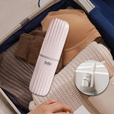 Maxbell Toothbrush Toothpaste Travel Case Storage Container for Hotel Shower Camping S Pink