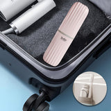 Maxbell Toothbrush Toothpaste Travel Case Storage Container for Hotel Shower Camping S Pink