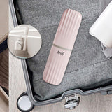 Maxbell Toothbrush Toothpaste Travel Case Storage Container for Hotel Shower Camping S Pink