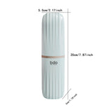 Maxbell Toothbrush Toothpaste Travel Case Storage Container for Hotel Shower Camping S Green