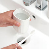 Maxbell Toothbrush Toothpaste Travel Case Storage Container for Hotel Shower Camping L White