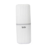 Maxbell Toothbrush Toothpaste Travel Case Storage Container for Hotel Shower Camping L White